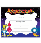 Participation Certificates with "Galaxy" Design