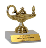 School Participation Trophies - Academic Lamp of Learning