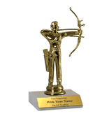 Participation Trophies with Marble Platform - Archery