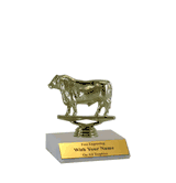 Participation Trophies with Marble Platform - Bull Figure