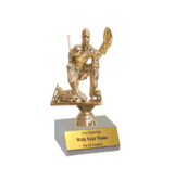 Participation Trophies with Marble Platform - Goalie