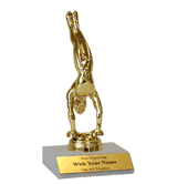 Participation Trophies with Marble Platform - Gymnastics