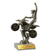 Participation Trophies with Marble Platform - Motocross