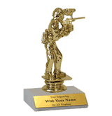 Participation Trophies with Marble Platform - Paintball