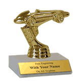 Participation Trophies with Marble Platform - Pinewood Derby