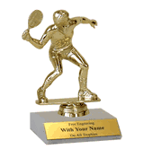 Participation Trophies with Marble Platform - Racquetball