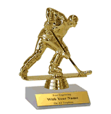 Participation Trophies with Marble Platform - Roller Hockey