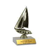 Participation Trophies with Marble Platform - Sailboat