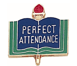 Perfect Attendance Lapel Pins