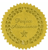 Perfect Attendance Seals