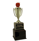 Perpetual Trophy with Apple Figure