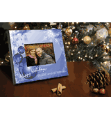 Personalized Blue Christmas Picture Frame