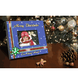 Personalized Blue Holiday Picture Frame