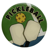 Pickleball Epoxy Decal (2")