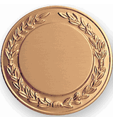 Plain Wreath For Engraving Litho Medal Insert