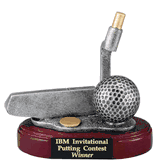 Putter & Golf Ball Trophy