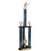 Quick-Ship Champions Line 3-Column Trophies - Boxing