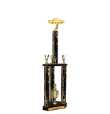 Quick-Ship Two-Tier 3-Column Trophies - '57 Chevy