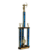 Quick-Ship Two-Tier 3-Column Trophies - Archery