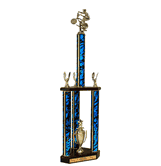 Quick-Ship Two-Tier 3-Column Trophies - BMX