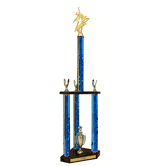 Quick-Ship Two-Tier 3-Column Trophies - Dance