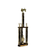 Quick-Ship Two-Tier 3-Column Trophies - Farm Tractor