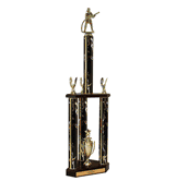 Quick-Ship Two-Tier 3-Column Trophies - Fireman