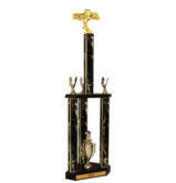 Quick-Ship Two-Tier 3-Column Trophies - Vintage Pick-up