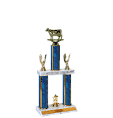 Quick-Ship Two-Tier Trophies - Cow