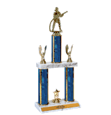 Quick-Ship Two-Tier Trophies - Firefighter