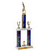 Quick-Ship Two Tier Trophies - Gymnastics