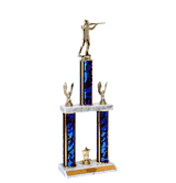 Quick-Ship Two-Tier Trophies - Skeet Shooting