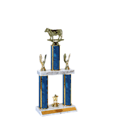 Quick-Ship Two-Tier Trophies - Steer