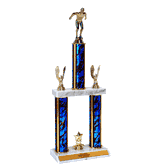 Quick-Ship Two-Tier Trophies - Swimmer