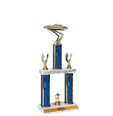 Quick-Ship Two-Tier Trophies with Camaro Figure