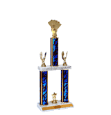 Quick-Ship Two-Tier Trophies with Cards Figure