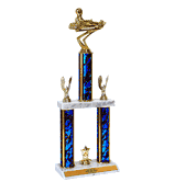 Quick-Ship Two-Tier Trophies with Go Kart Figure