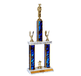 Quick-Ship Two-Tier Trophies with Graduate Figure