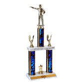 Quick-Ship Two-Tier Trophies with Marksman Figure