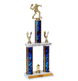 Quick-Ship Two-Tier Trophies with Racquetball Figure