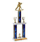 Quick-Ship Two-Tier Trophies with Roller Hockey Figure