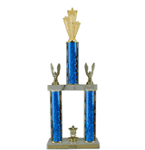 Quick-Ship Two-Tier Trophies with Star Performer Figure