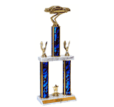 Quick-Ship Two-Tier Trophies with Stock Car Figure