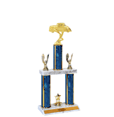 Quick-Ship Two-Tier Trophies with Street Rod Figure