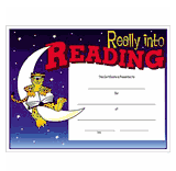 "Really Into Reading" Certificate