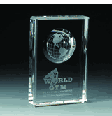 Recessed World Crystal Award