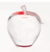 Red Royale Crystal Apple Teacher's Award