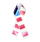 Red / White / Blue Awareness Ribbon