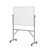 Reversible Magnetic Porcelain Whiteboard with Aluminum Frame, 3'H x 4'W