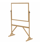 Reversible Whiteboard with Wood Frame, 3'H x 4'W